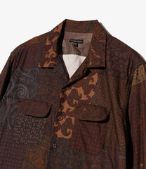 Classic Shirt - Cotton Paisley Patchwork Print