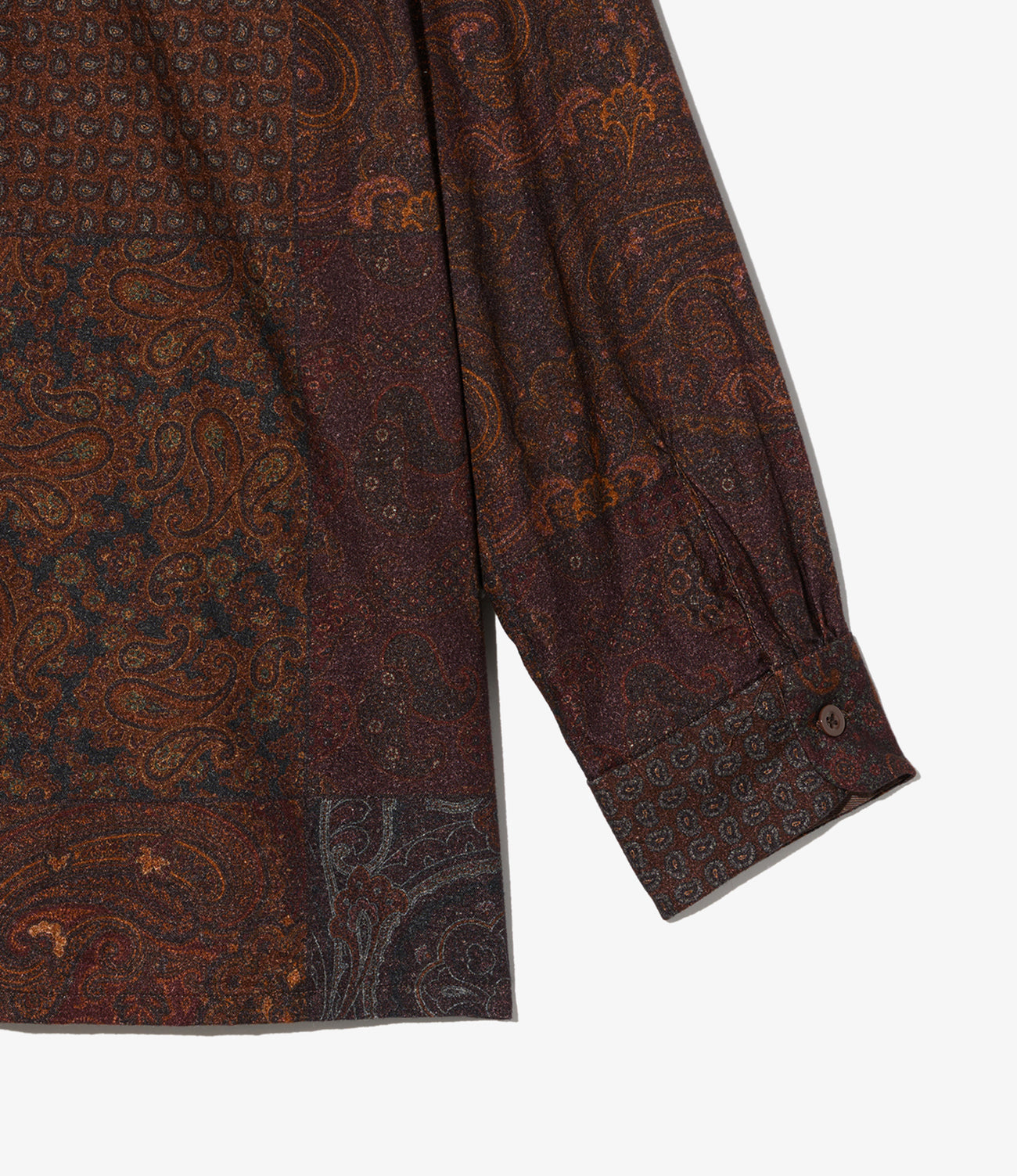 Classic Shirt - Cotton Paisley Patchwork Print