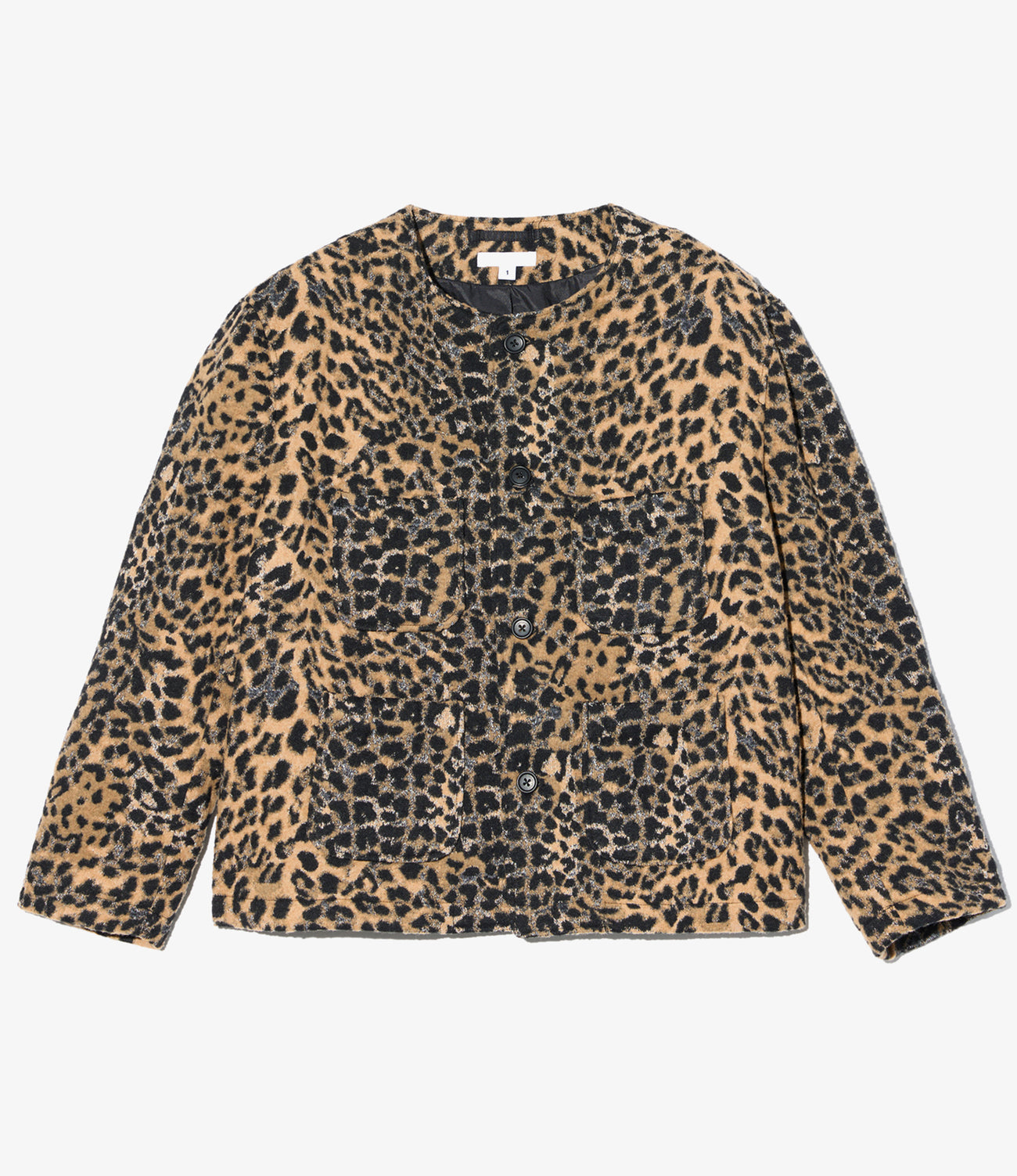 CN Jacket - Wool Poly Leopard Jacquard