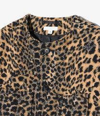 CN Jacket - Wool Poly Leopard Jacquard
