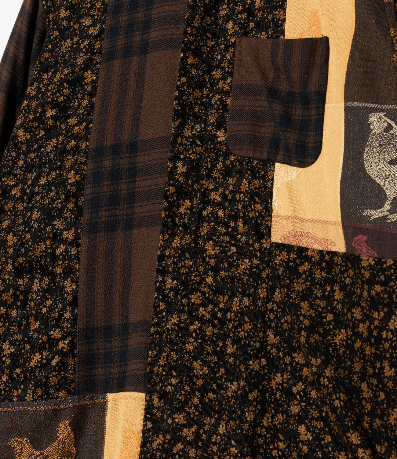 Combo Short Collar Shirt - Cotton　Flannel Plaid