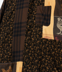 Combo Short Collar Shirt - Cotton　Flannel Plaid