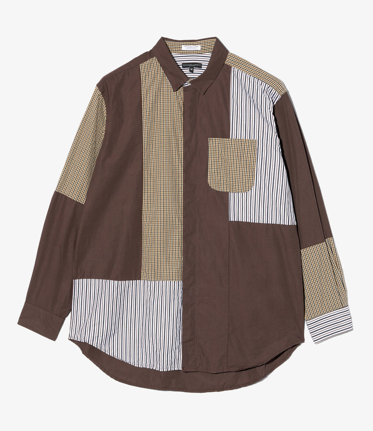 Combo Short Collar Shirt - Cotton Small Check