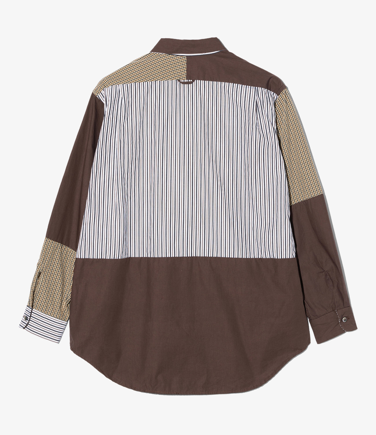 Combo Short Collar Shirt - Cotton Small Check