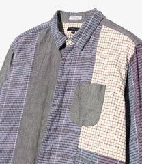 Combo Short Collar Shirt - Cotton Chambray