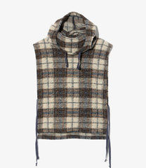 Hooded Interliner - Poly Wool Knit Plaid