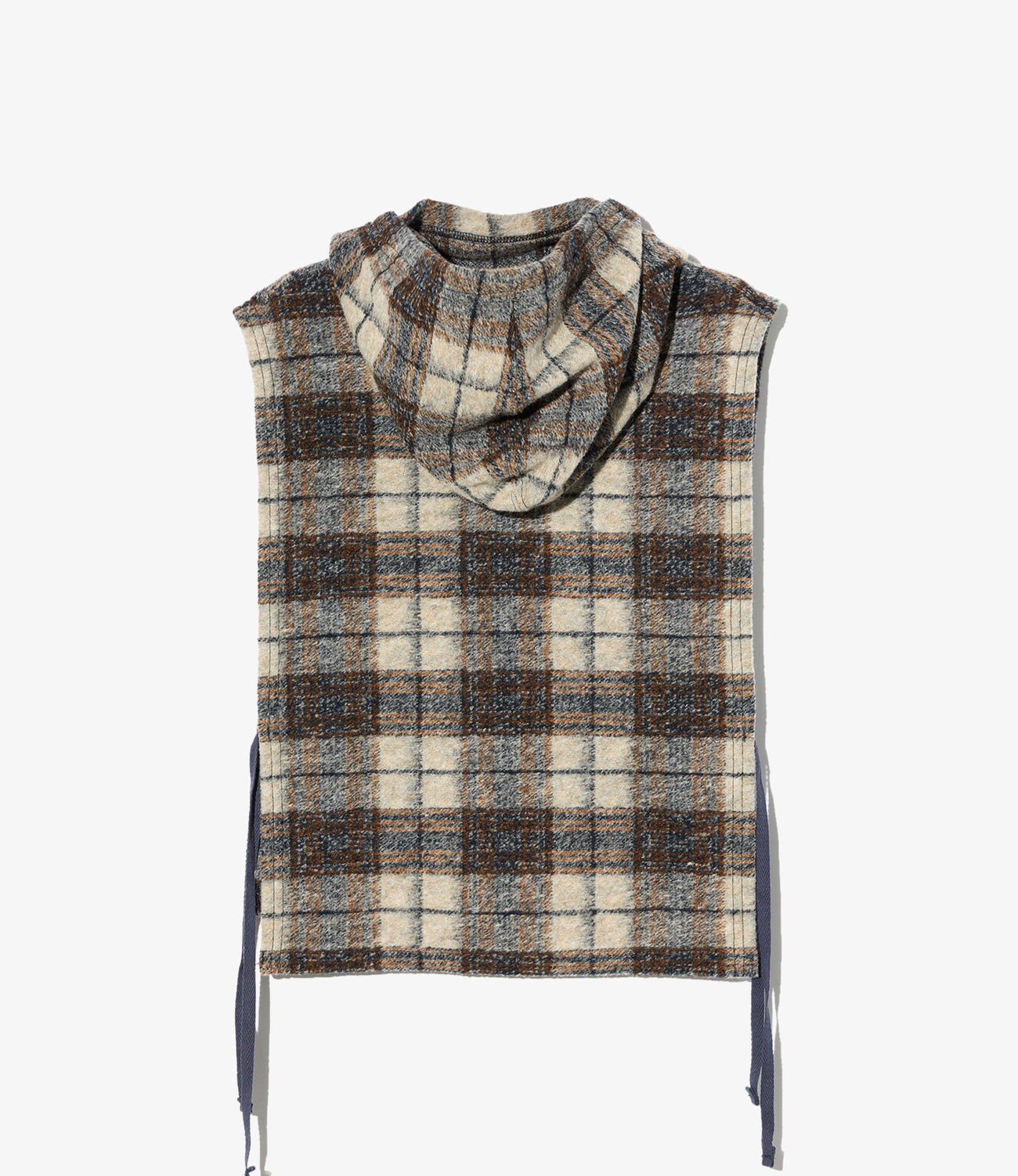 Hooded Interliner - Poly Wool Knit Plaid