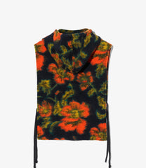 Hooded Interliner - Floral Knit Jacq