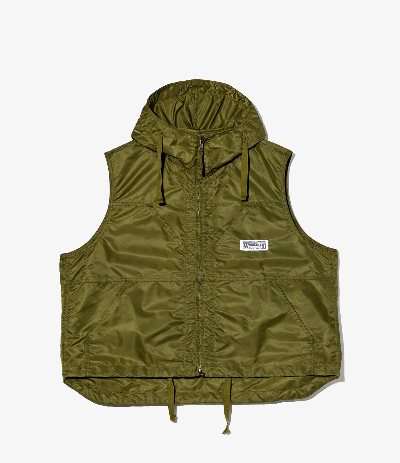 Hooded Vest - Flight Satin Nylon