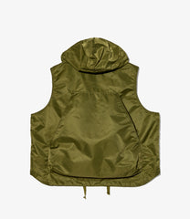 Hooded Vest - Flight Satin Nylon
