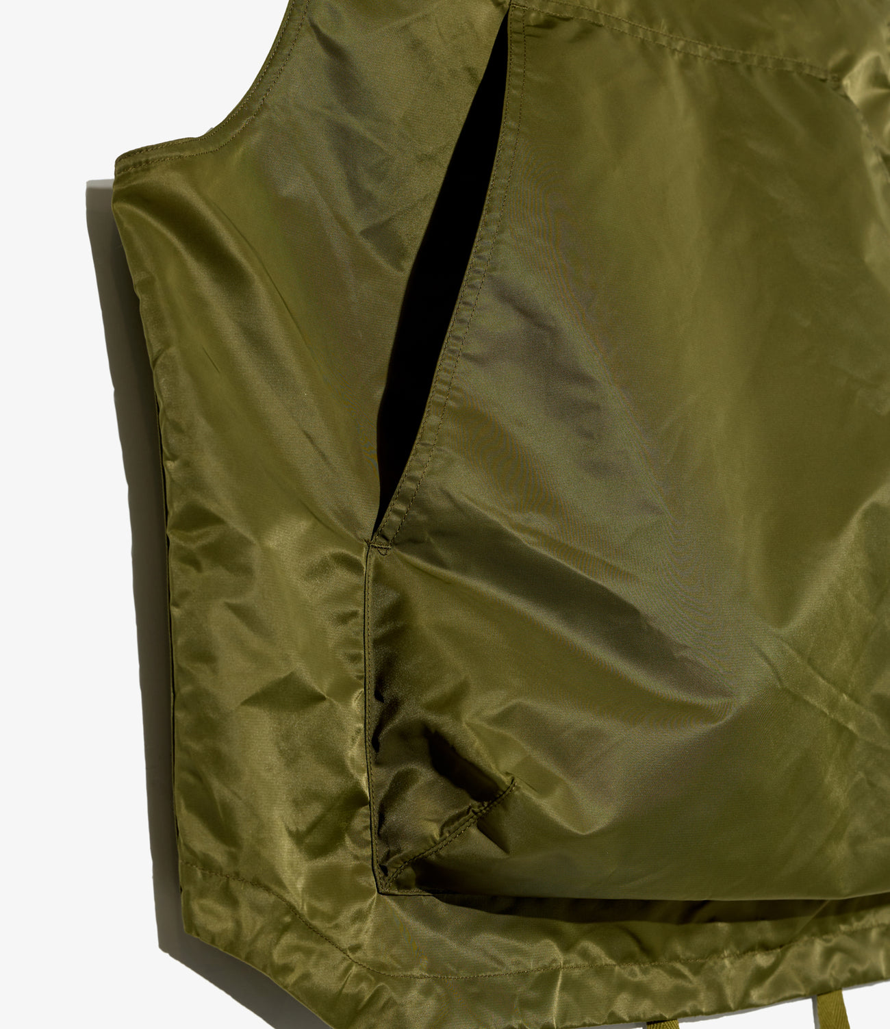 Hooded Vest - Flight Satin Nylon