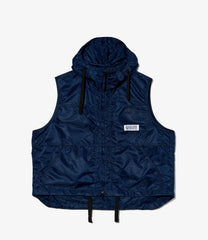 Hooded Vest - Flight Satin Nylon