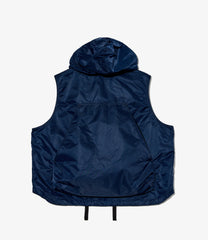 Hooded Vest - Flight Satin Nylon