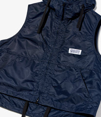 Hooded Vest - Flight Satin Nylon