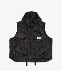 Hooded Vest - Flight Satin Nylon