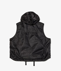 Hooded Vest - Flight Satin Nylon