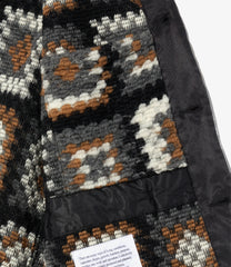 Knit Cardigan - Wool Poly Chenille