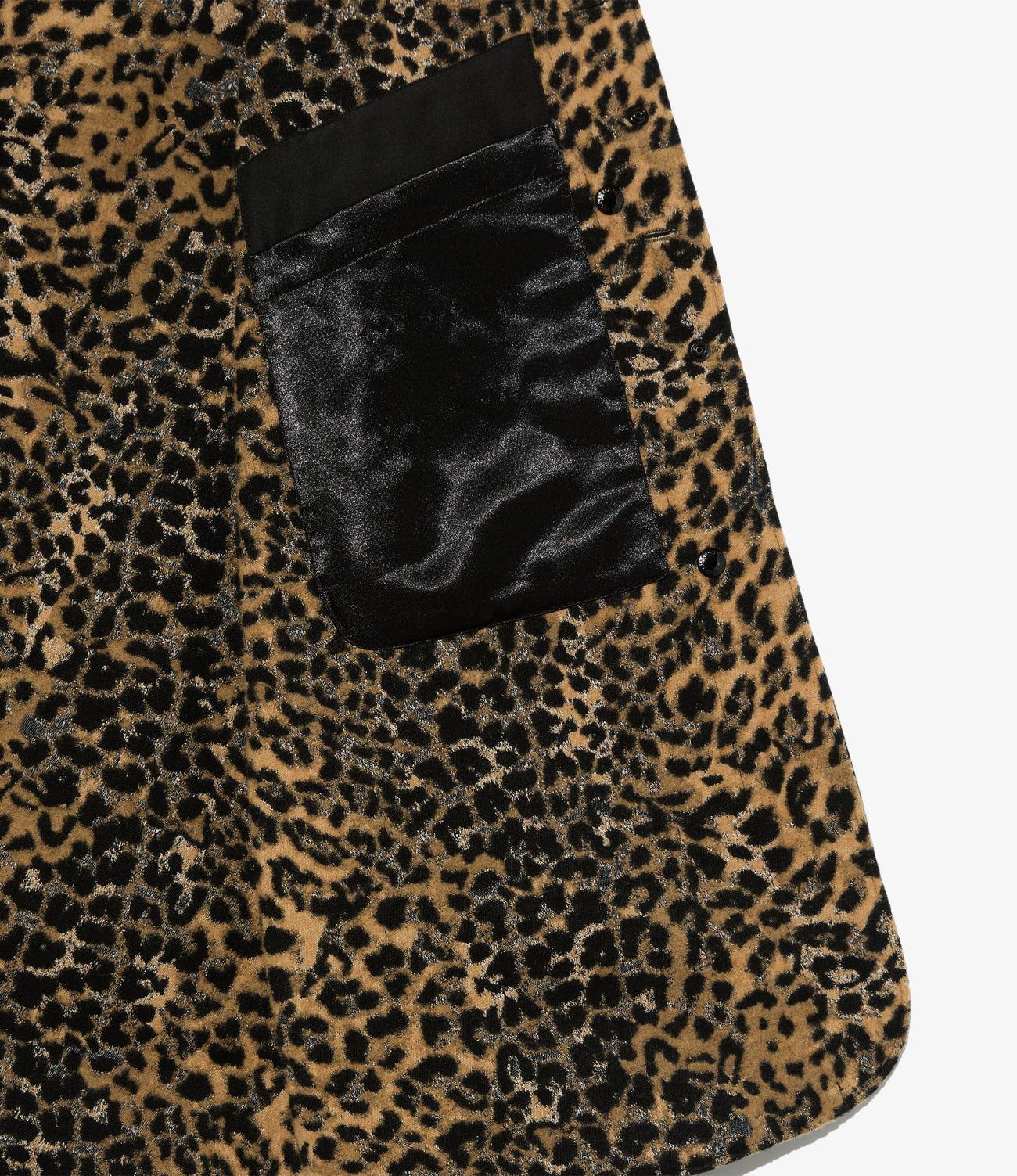 Liner Vest - PC Kasha / Wool Poly Leopard Jacquard