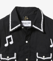 Work Shirt - Music Note / Hand Emb.