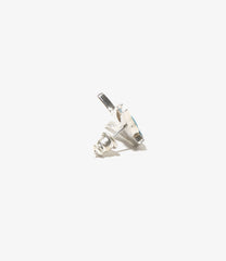 Swallow Motif One Ear Earring - Turquoise