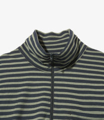 Zip Mock Neck - PC Stripe Jersey – NEPENTHES ONLINE STORE