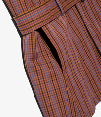 Belted Vest - Plaid
