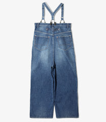 5Pockets Suspender Pant - Denim