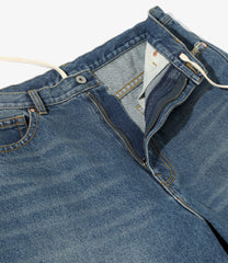 90’Loose Straight Pants - Damaged Denim
