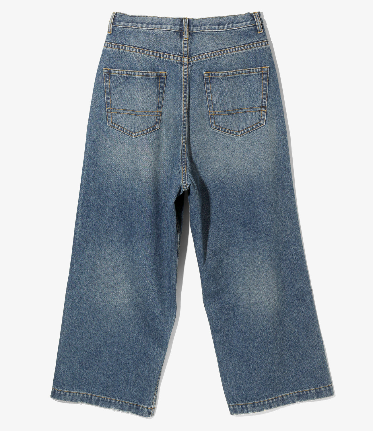 90’Loose Straight Pant - Damaged Denim