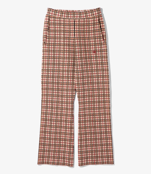 Drawstring Flare Slacks - Plaid – NEPENTHES ONLINE STORE