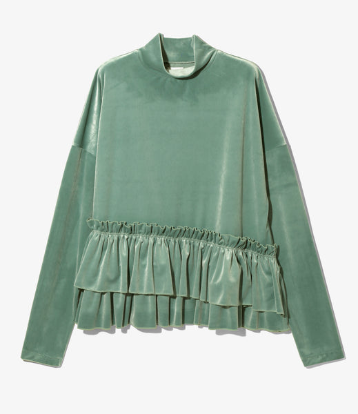 Frill Tiered Long Sleeve - Velour