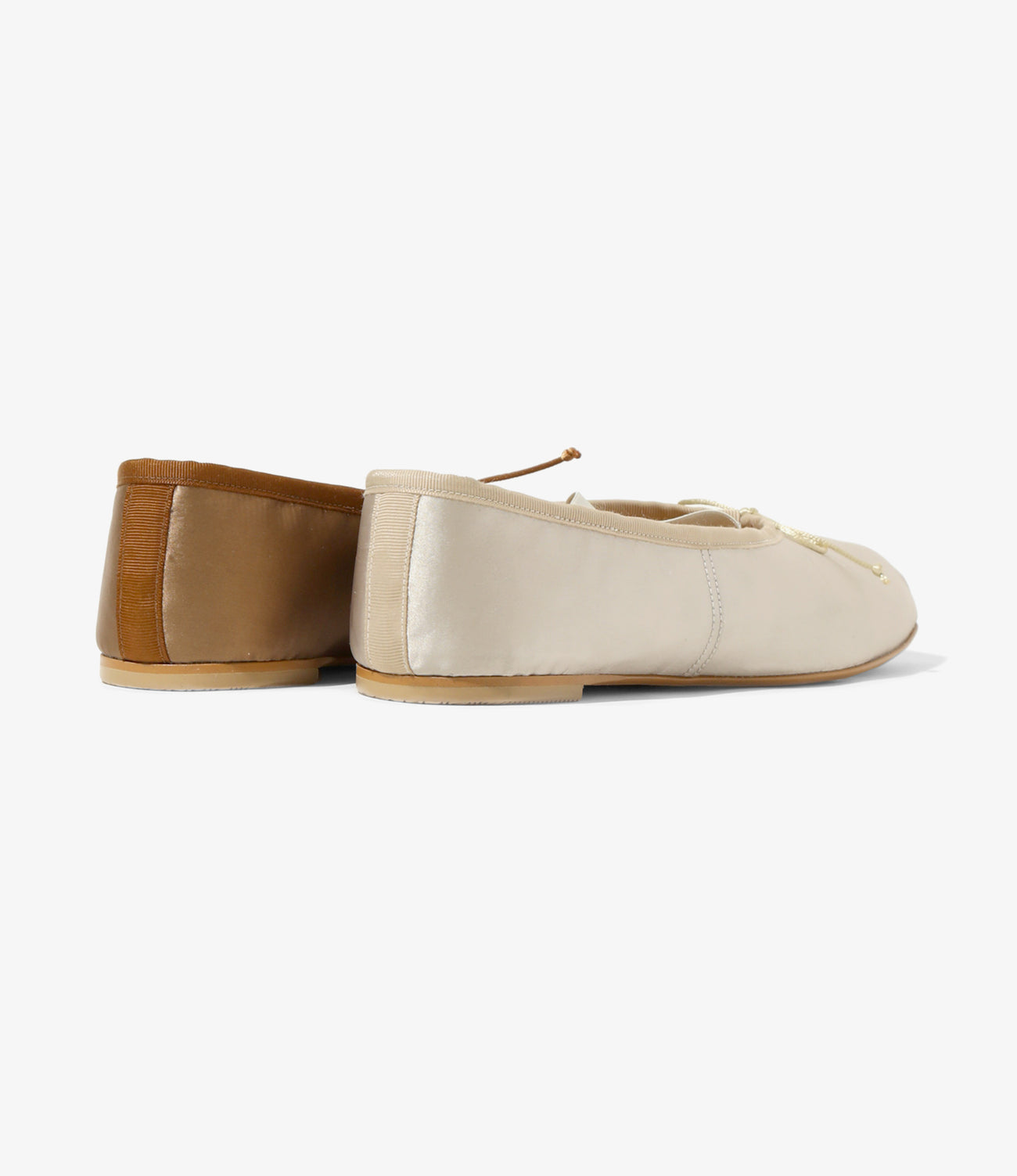 Color Combi Ballet Shoes - Sateen