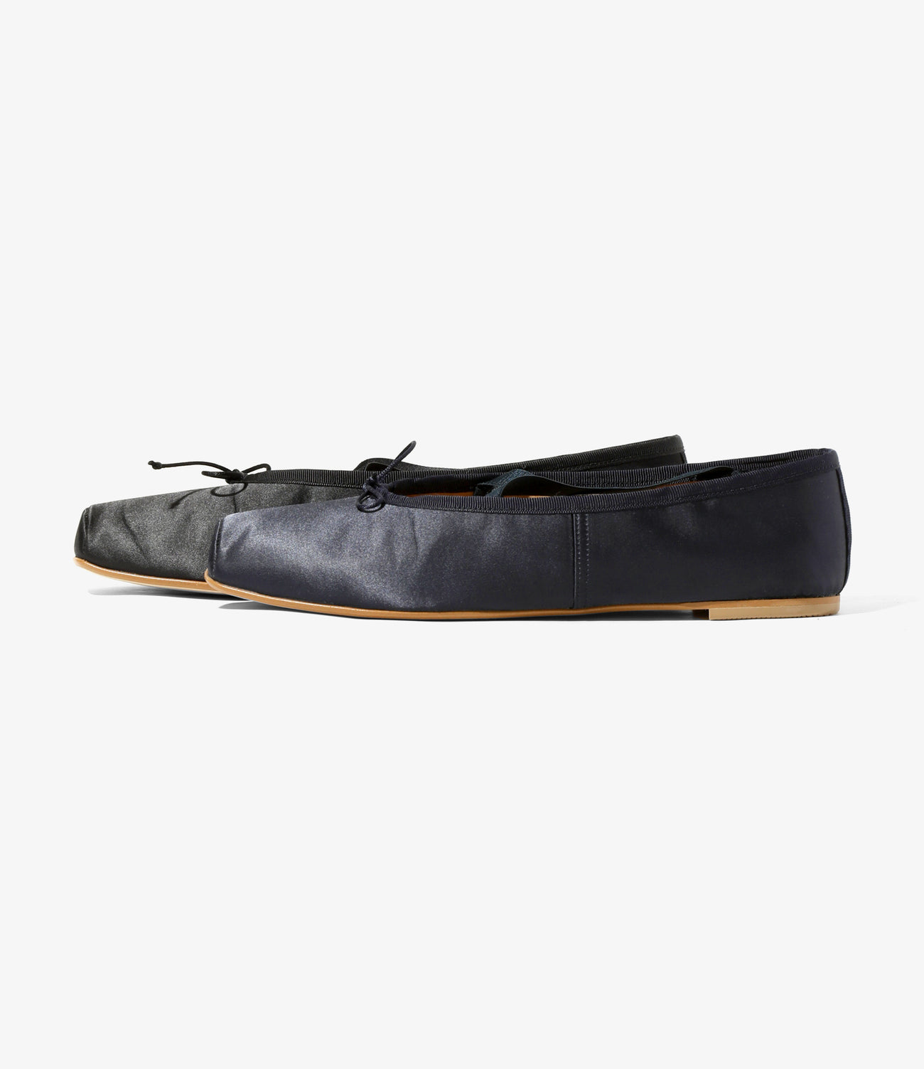 Color Combi Ballet Shoes - Sateen