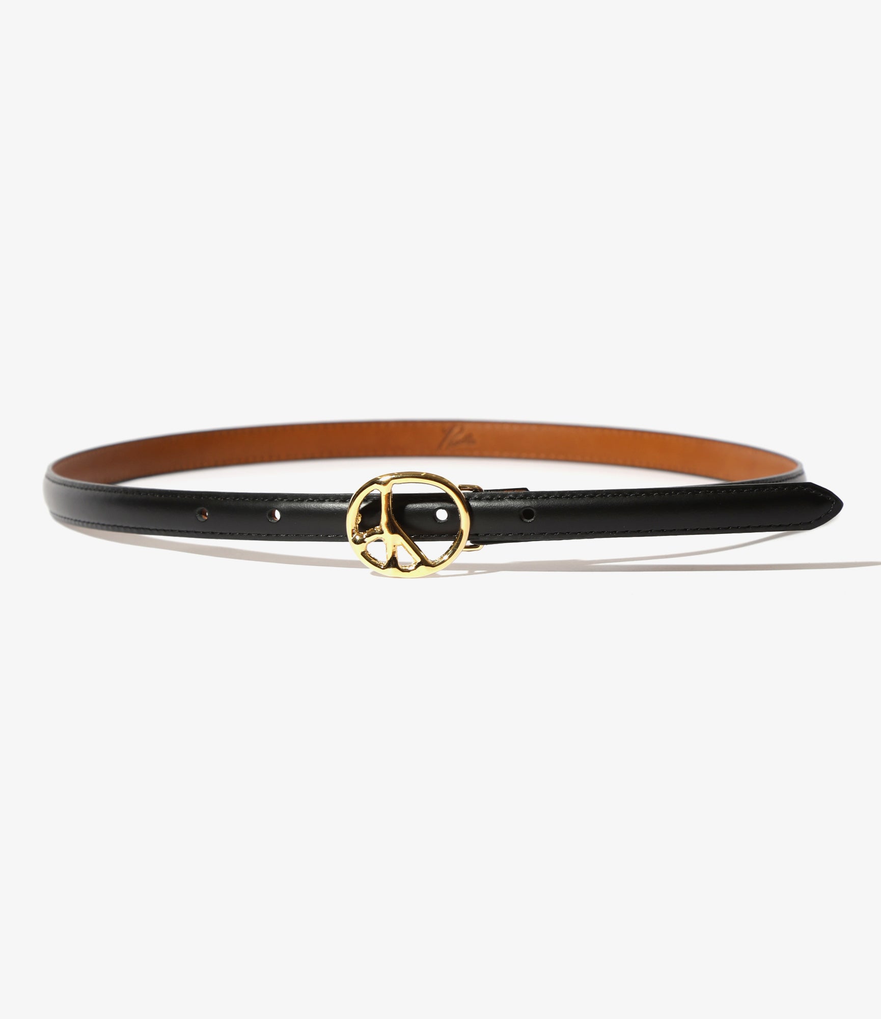 関税送料込♪NEEDLES/Peace Buckle Narrow Bracelet Needles Peace Buckle Narrow Bracelet - Brown Steer Leather