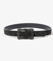 Papillon Square Buckle Belt - Suede