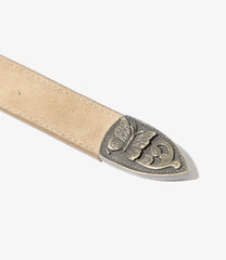 Papillon Western Tip Belt - Suede