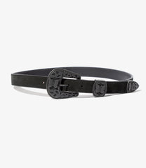 Papillon Western Tip Belt - Suede