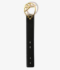 Peace Buckle Bracelet - Steer Lthr.