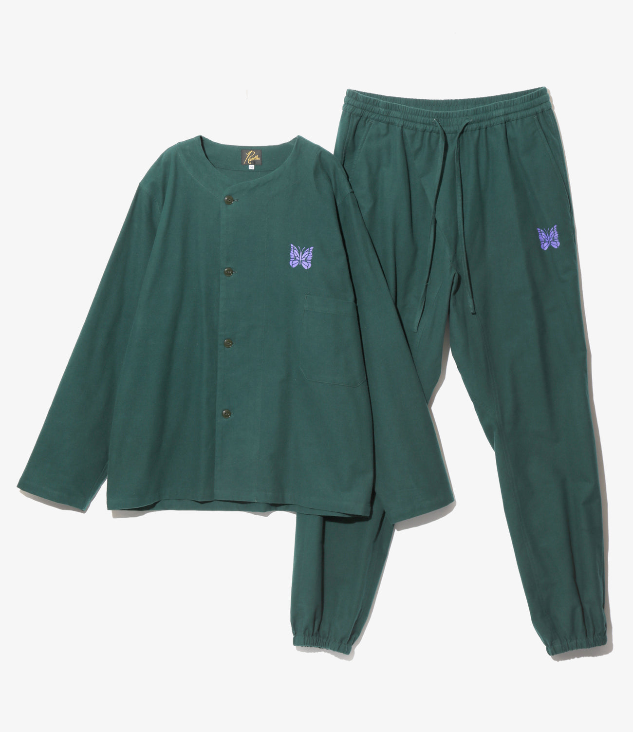 【Needles】Pajama Set Cotton Flannel Olive