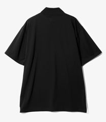 S/S Mock Neck Tee - Poly Jersey