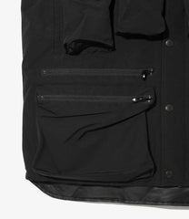 Multi Pocket Zipped Down Vest - Grosgrain