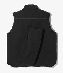 Multi Pocket Zipped Down Vest - Grosgrain
