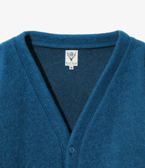 S.S. V Neck Cardigan - Boiled Jersey
