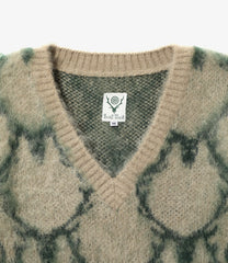 Loose Fit V/N Sweater - Skull&Target