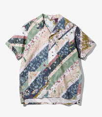Camp Shirt - Cotton Diagonal Print