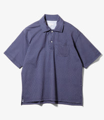 Polo Shirt - Cotton Polka Dot Pique