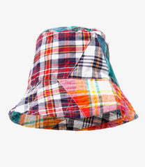 Bucket Hat - Triangle Patchwork Madras