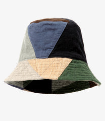 Bucket Hat - Triangle Corduroy Patchwork