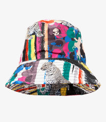 Bucket Hat - Polyfiber Crazy Leopard Print