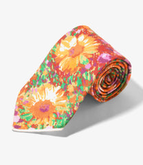 Neck Tie - Cotton Floral Satin